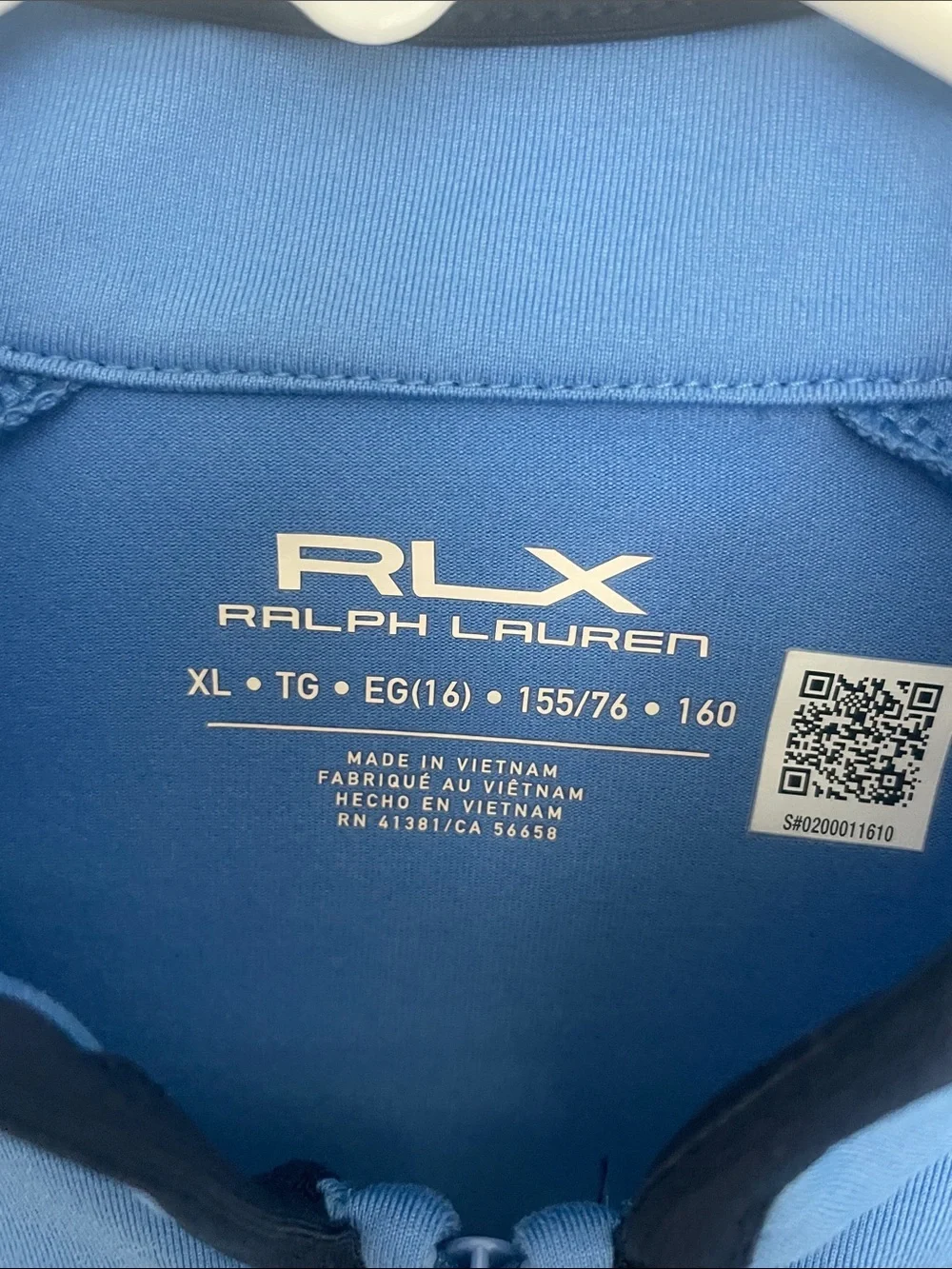 Ralph Lauren RLX Sky Blue Half-Zip Performance Pullover